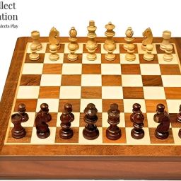Premium Sheesham Wood Magnetic Chess 35 cm Chess Board-image-41