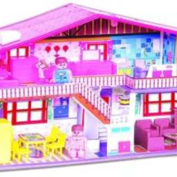 My Deluxe Doll House/Play Set for Girls (50 Pcs) (Multicolor)-image-69