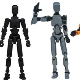Pack of 4 - Dummy 13 Action Figure Articulated 3D Printed Robot-0