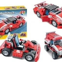 Architect 23 in 1 Racing Sports Car Truck Building Blocks Set 278+Pcs-image-18