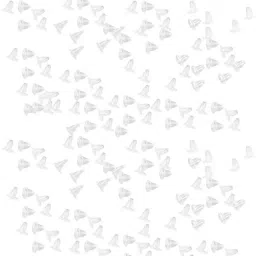 navjai Earring Backpush Clear Bullet Clutch(Rubber 100pc & Flatpad 100pc) Total 200pc image 3