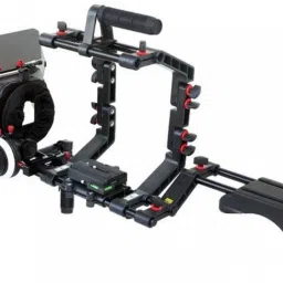 FILMCITY Shoulder Support Rig kit Matte box Camera Cage Hard Stop Follow Focus for DV DSLR HDV (FC-03) Camera Rig-picture-36