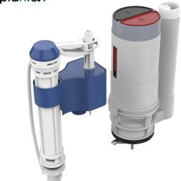 Dual Siphon Flush Valve/10-Inch Water-Saving Toilet Repair Kit for 1 Pcs Toilet Flush Tank Lever-23