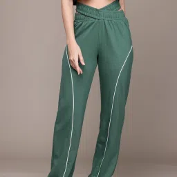 Women Solid Green Track Pants-image-71