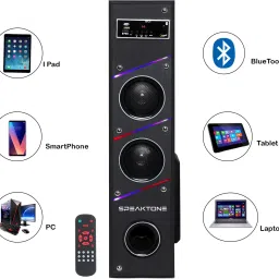SPEAKTONE Bluetooth Tower Speaker with Sub Woofer, Dual Speakers, Bluetooth, USB 80 W Bluetooth Tower Speaker image 3