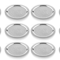 Steel Hole Lid | Lid Covers for Utensils | Milk Cover Plate| Jali Plate 5.7 inch Lid, Pack of 12-image-17