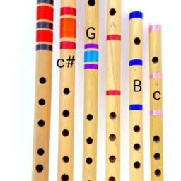 C+C#+G+A+B+C+ Scale Medium SIX Holes Beginners Bansuri Natural & Well Tune Bamboo Flute-image-28