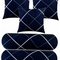 3 CUSHION 2 BOLSTER Microfibre Geometric Bolster Pack of 5-image-9