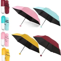 Capsule Folding Bottle Umbrella - Rain Protection - Pack of 1 Umbrella-27