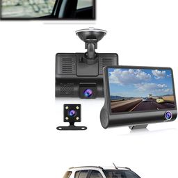 maties 4inch 3Way Car DVR Camera 1080P Video Recorder Cameras 275 Black LCD-picture-10