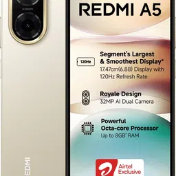 redmi A5 - Locked with Airtel Prepaid (Jaisalmer Gold, 64 GB)-picture-1