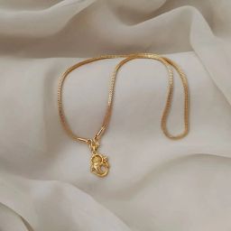One Gram Gold Vinayaka Pendant Chain Gold-plated Brass Pendant-image-83