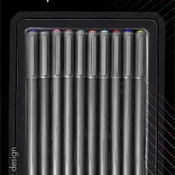 0.7 mm Ball Pen Blister Pack | Black Matte Finish Body, Effortless Writing Ball Pen-24