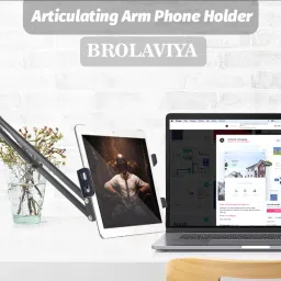 BROLAVIYA Lazy Arm Bracket for Both Mobiles and Mobile Holder image 3