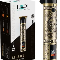 LEPL L1-302 Smart Professional Hair Trimmer with Led Display Trimmer 180 minRuntime 4 Length Settings-image-3