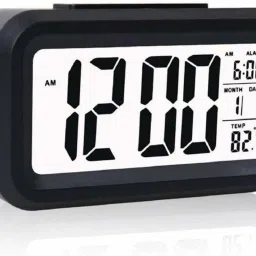 Digital Black Clock-25