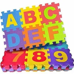 Alphanumeric Non-Toxic EVA MAT Puzzle for Kids Interlocking Learning Alphabet and Number Mat Pack of 36 PCS-image-56