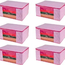 Onene Allinone non woven Saree cover Bag Set Of 6 Polyester Laundry Bag-image-6