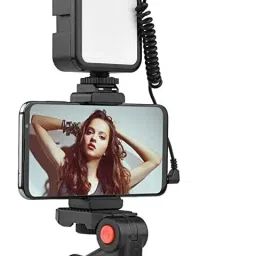 EL SMO Tripod for DSLR Camera Video Recording Vlogging Kit for Video Making Mic Monopod Kit-14