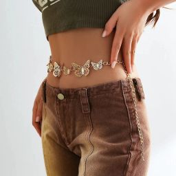 Women Gold Metal Belt-image-27