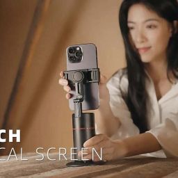 EVAAENTERPRISES Video Stabilizer P02 Gimbal in Black Color 2 Axis Gimbal for Mobile, Camera image 4