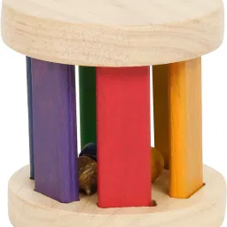 Wooden Baby Rattle | Rolling Wheel with Sound Rattle For Age 6+ Months Babies Rattle-image-6