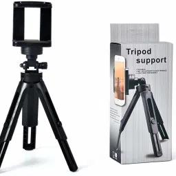 SANNO WORLD Photography Mini Tripod for Vlogging with 360 Mobile Holder Broadcast stand Tripod, Monopod, Monopod Kit, Tripod Ball Head, Tripod Bracket, Tripod Clamp, Tripod Kit image 2
