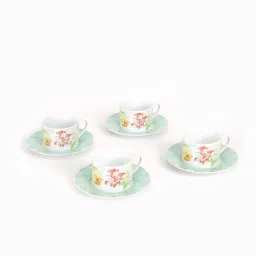 Pack of 4 Porcelain Amore Cup & Saucer Set-image-40