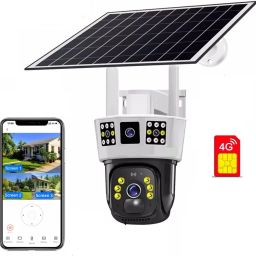 AVOIHS CCTV 4G Sim Solar Powered 360° View Camera Solar Panel TwoWay Audio Night Vision Security Camera-image-66