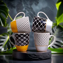 Pack of 4 Ceramic Coffee Mug, Printed Tea/Coffee Cups, Mugs Set Ideal for Daily Use.-picture-15