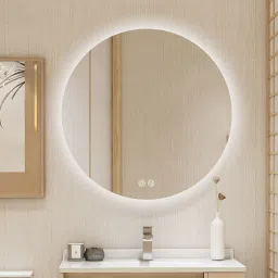 Led Mirror with Light Bathroom Wall Decor Makeup Room 21x21 Inch LT10 Bathroom Mirror-13