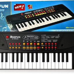 Keys Touch Response Portable Piano Keyboard with Mic-image-2