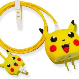 Baazmo Charger Cover for iphone 18W/20W Type C Adapter Full Protection PIKACHU Cable Protector-image-62