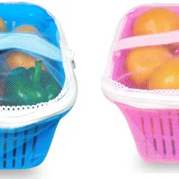 fruit basket with net cover Plastic Fruit & Vegetable Basket-image-10
