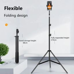 SHUDAUSHI New 6.9" feet (210cm) Metal strong tripod/camera stand For YouTube Video maker Monopod Kit, Tripod, Tripod Kit, Tripod Ball Head image 3