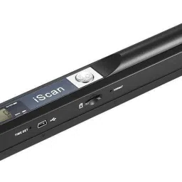 microware Portable Handheld Wand Wireless Document & Images Scanner A4 Size 900DPI JPG/PDF Formate LCD Display for Business Reciepts Books Corded & Cordless Portable Scanner-0