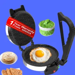 ® Electric Automatic Roti Maker Machine with 1100 Watts Roti/Chapati/Paratha R12 Roti and Khakra Maker-8