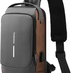 Small 5 L Backpack Stylish Unisex Waterproof Anti-theft CrossBody Bag With Password Zipper Lock-image-86