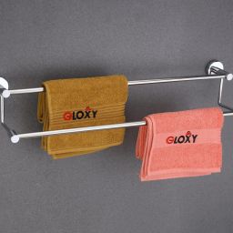 24 Inch Wall Mounted 2 Step Towel Rod for Bathroom Stainless Steel Toilet Paper Holder-image-44