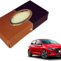 Chrom-Black-Tan Tisue Box Leatherete-146 Vehicle Tissue Dispenser-image-71