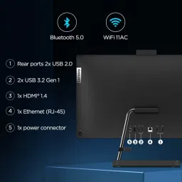 Lenovo IdeaCentre AIO 3 Core i3 (8 GB DDR4/512 GB SSD/Windows 11 Home/23.8 Inch Screen/11th Gen Intel i3 23.8" FHD IPS 3-Side Edgeless All-in-One Desktop) image 4
