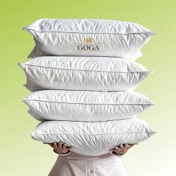 LUXURY Cotton Solid Sleeping Pillow Pack of 4-picture-2
