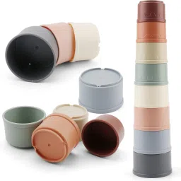 Stacking Cups for kids 8 Pcs, Baby Stacking Toy, Nesting Cups for Boys & Girls-20