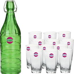 Serving Lemon Set Of Bottle And 12 Glass, 1 Ltr-X94 Jug Bottle Glass Set-image-46