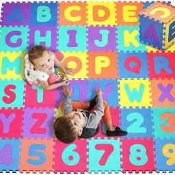 6 Tiles Kids Puzzle Mats ABCD (Multicolor)-23