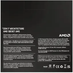 AMD Ryzen 5 9600X 3.9 GHz Upto 5.4 GHz AM5 Socket 6 Cores 12 Threads Desktop Processor image 4