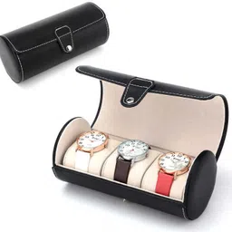 quira Travel Watch Organizer Watches Case Leatherette Roll Watch Storage Pouch Watch Box-picture-36