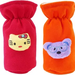 Plush Baby Feeding Bottle Cover with Animated Cartoon Design (60ML-125ML, Small)-image-12