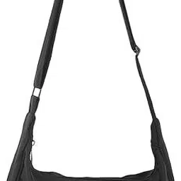 Black Men & Women Sling Bag Sling Crossbody Bag for Women and Men Mini Crescent Bag with Adjustable Strap-image-43