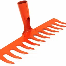 12-Teeth Hand Cultivator Rake Without Handle (Red) Garden rake-picture-9